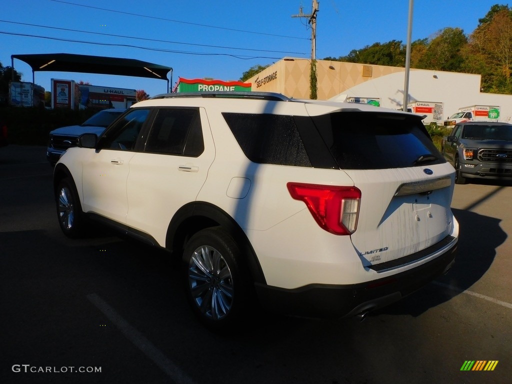 2021 Explorer Limited 4WD - Star White Metallic Tri-Coat / Sandstone photo #5
