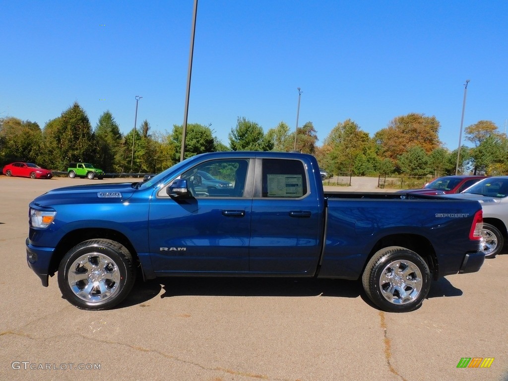 Patriot Blue Pearl 2022 Ram 1500 Big Horn Quad Cab 4x4 Exterior Photo #143086834