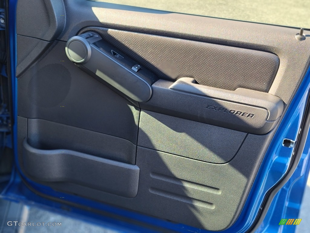 2010 Ford Explorer Sport Trac Adrenalin AWD Charcoal Black Door Panel Photo #143087810