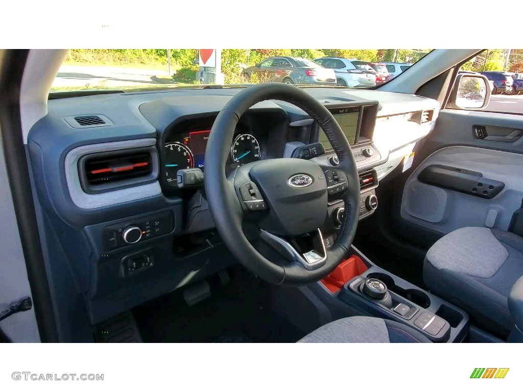 2022 Ford Maverick XLT AWD Navy Pier/Medium Dark Slate Steering Wheel Photo #143088626