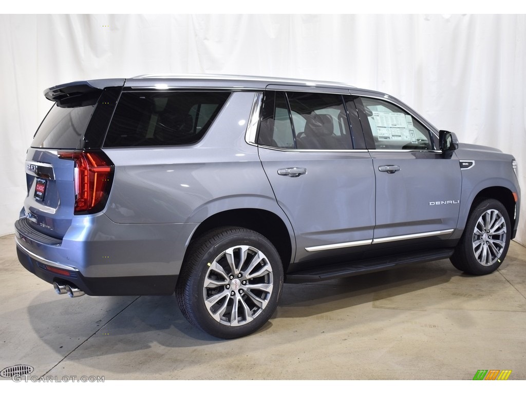 2021 Yukon Denali 4WD - Satin Steel Metallic / Teak/­Light Shale photo #2