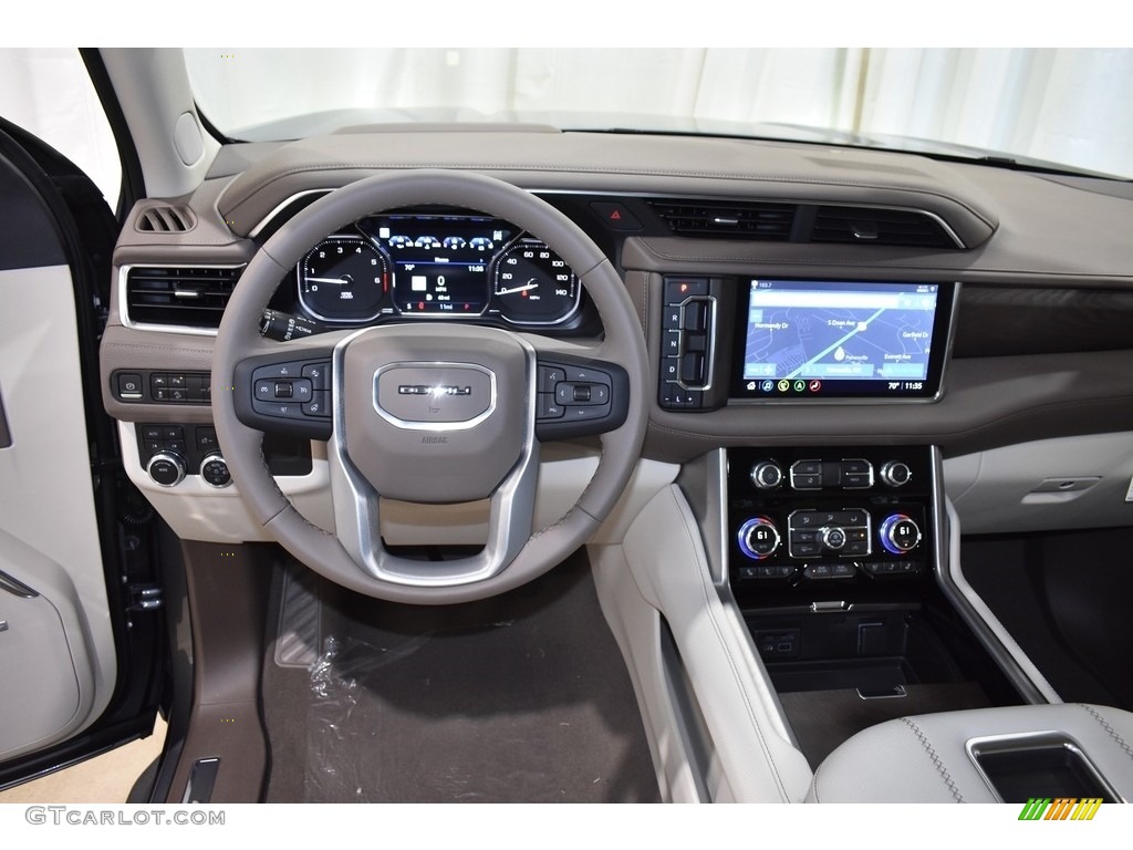 2021 GMC Yukon Denali 4WD Teak/­Light Shale Dashboard Photo #143089394