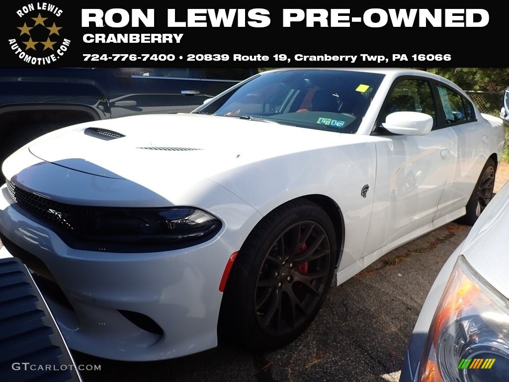 2015 Charger SRT Hellcat - Bright White / Black/Ruby Red photo #1