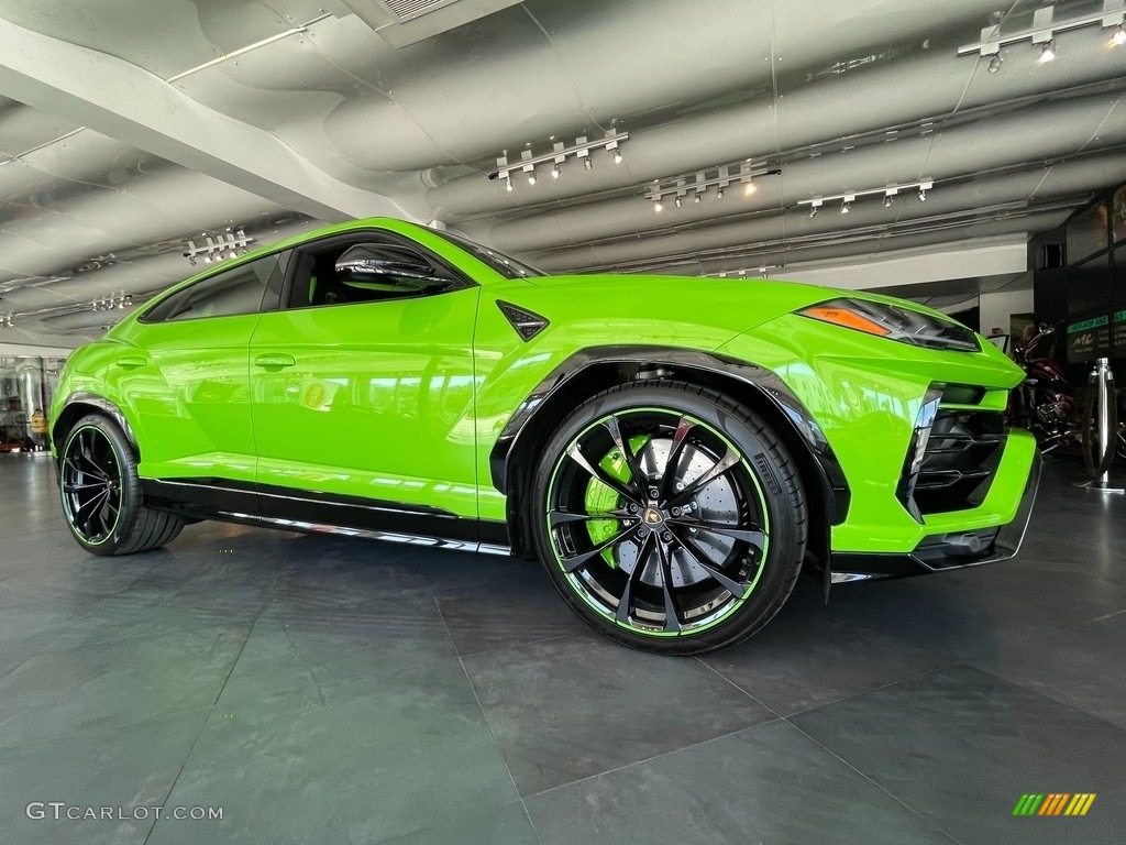 Verde Mantis Pearl 2021 Lamborghini Urus Pearl Capsule AWD Exterior Photo #143090012
