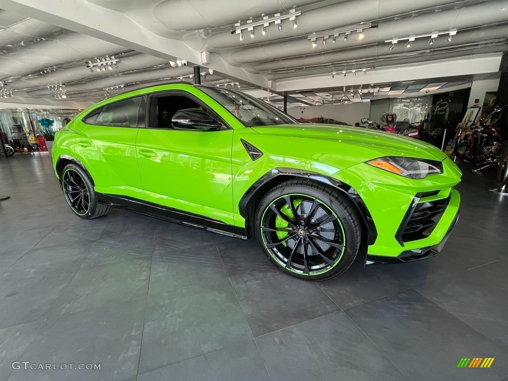 Verde Mantis Pearl 2021 Lamborghini Urus Pearl Capsule AWD Exterior Photo #143090075