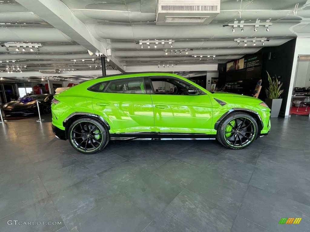 Verde Mantis Pearl 2021 Lamborghini Urus Pearl Capsule AWD Exterior Photo #143090093