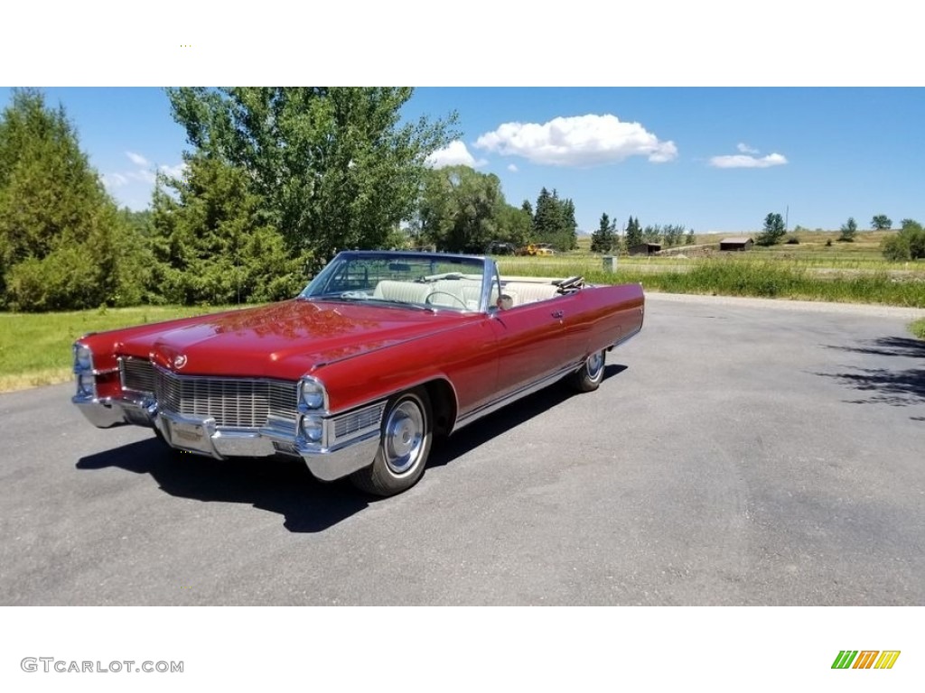 Crimson Firemist 1965 Cadillac Eldorado Convertible Exterior Photo #143090159