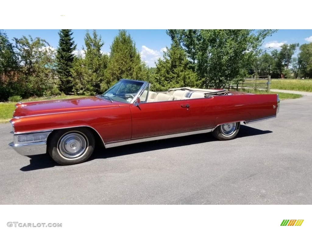Crimson Firemist 1965 Cadillac Eldorado Convertible Exterior Photo #143090252