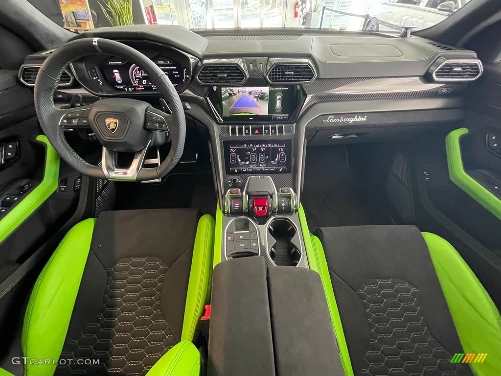 Verde Faunus/Nero Ade Interior 2021 Lamborghini Urus Pearl Capsule AWD Photo #143090309