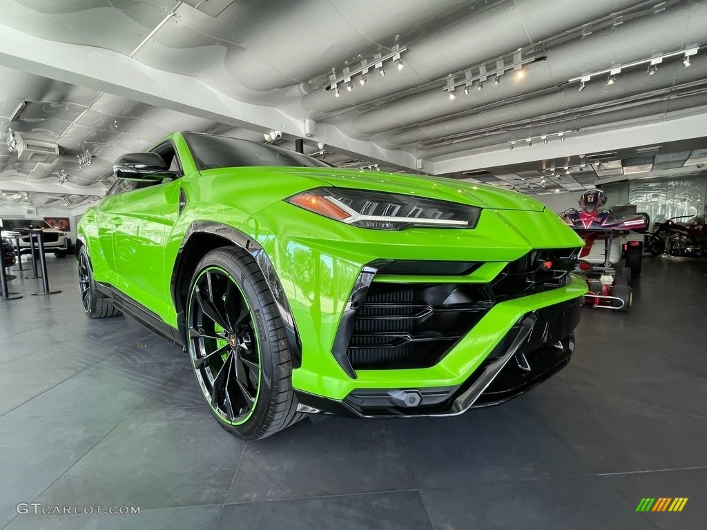 Verde Mantis Pearl 2021 Lamborghini Urus Pearl Capsule AWD Exterior Photo #143090366
