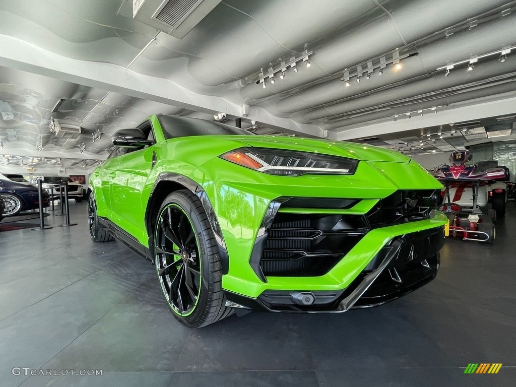 Verde Mantis Pearl 2021 Lamborghini Urus Pearl Capsule AWD Exterior Photo #143090453