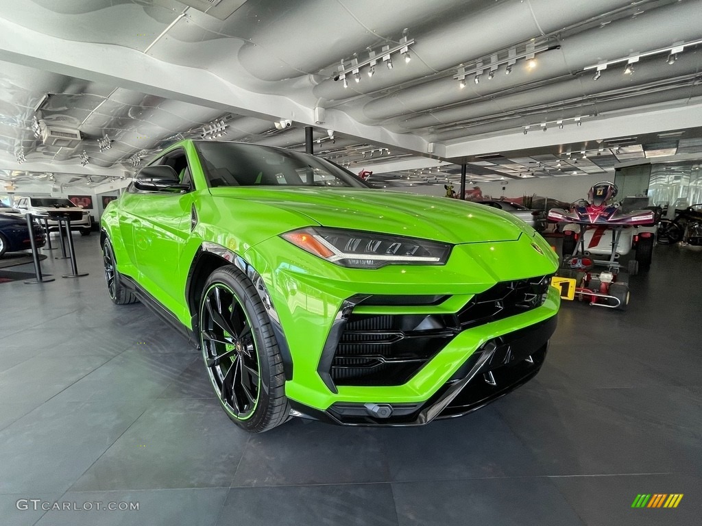 Verde Mantis Pearl 2021 Lamborghini Urus Pearl Capsule AWD Exterior Photo #143090465