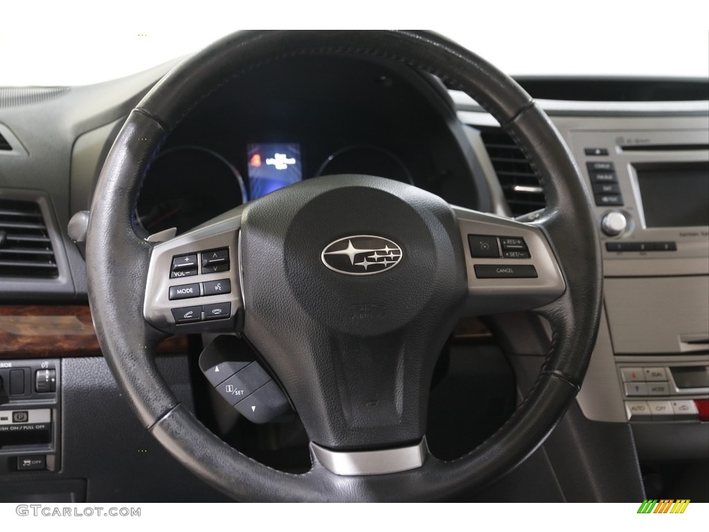 2013 Subaru Legacy 2.5i Limited Black Steering Wheel Photo #143091230