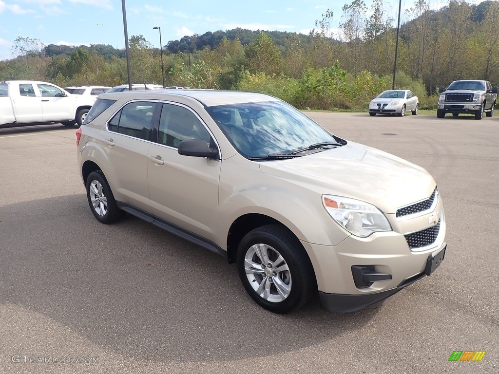 2011 Equinox LS - Gold Mist Metallic / Light Titanium/Jet Black photo #2