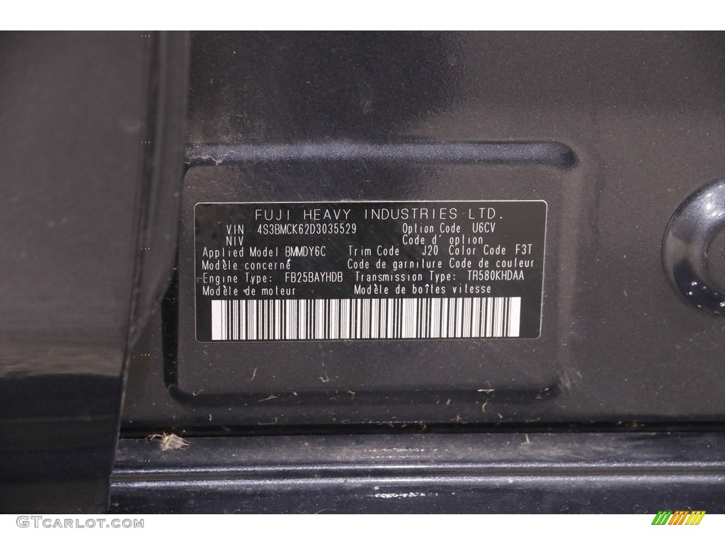 2013 Legacy 2.5i Limited - Graphite Gray Metallic / Black photo #20