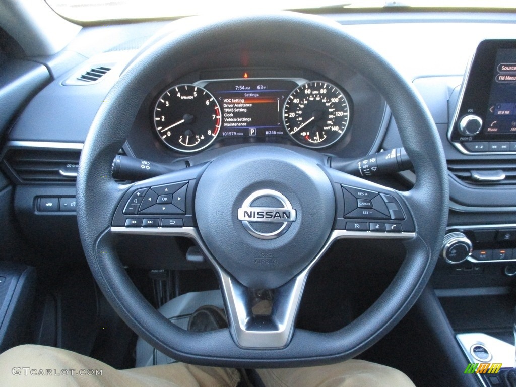 2019 Nissan Altima S Charcoal Steering Wheel Photo #143091491