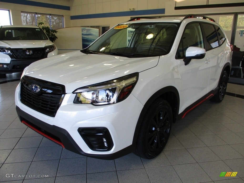 Crystal White Pearl Subaru Forester