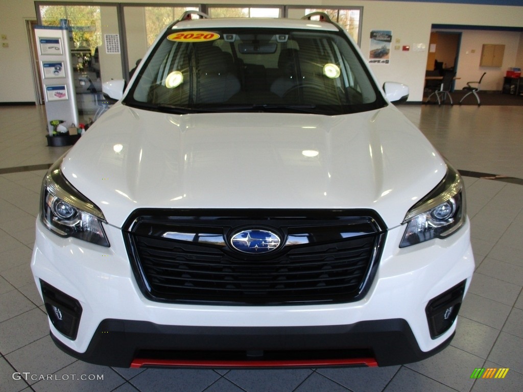 2020 Forester 2.5i Sport - Crystal White Pearl / Gray photo #2