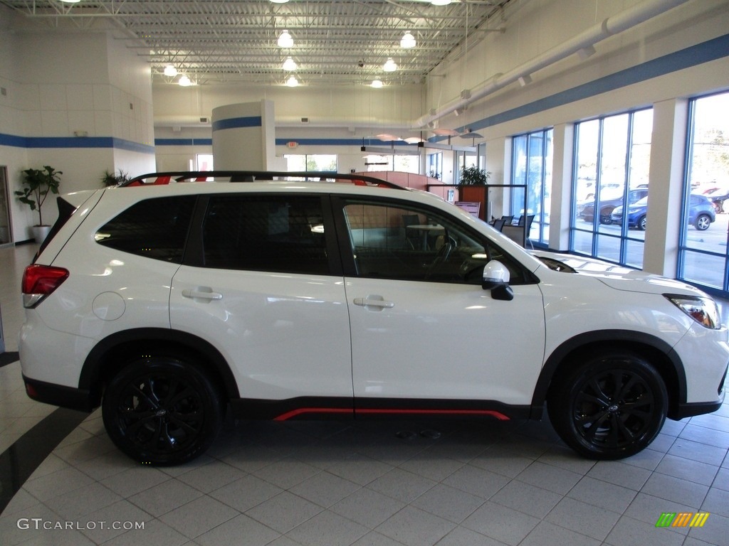 2020 Forester 2.5i Sport - Crystal White Pearl / Gray photo #4