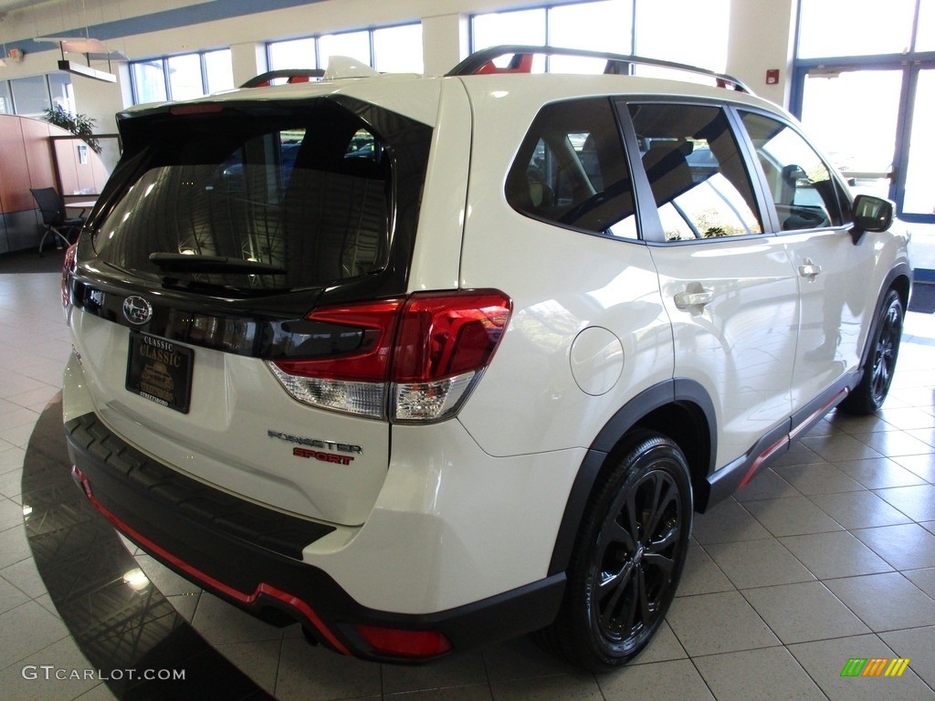 2020 Forester 2.5i Sport - Crystal White Pearl / Gray photo #8