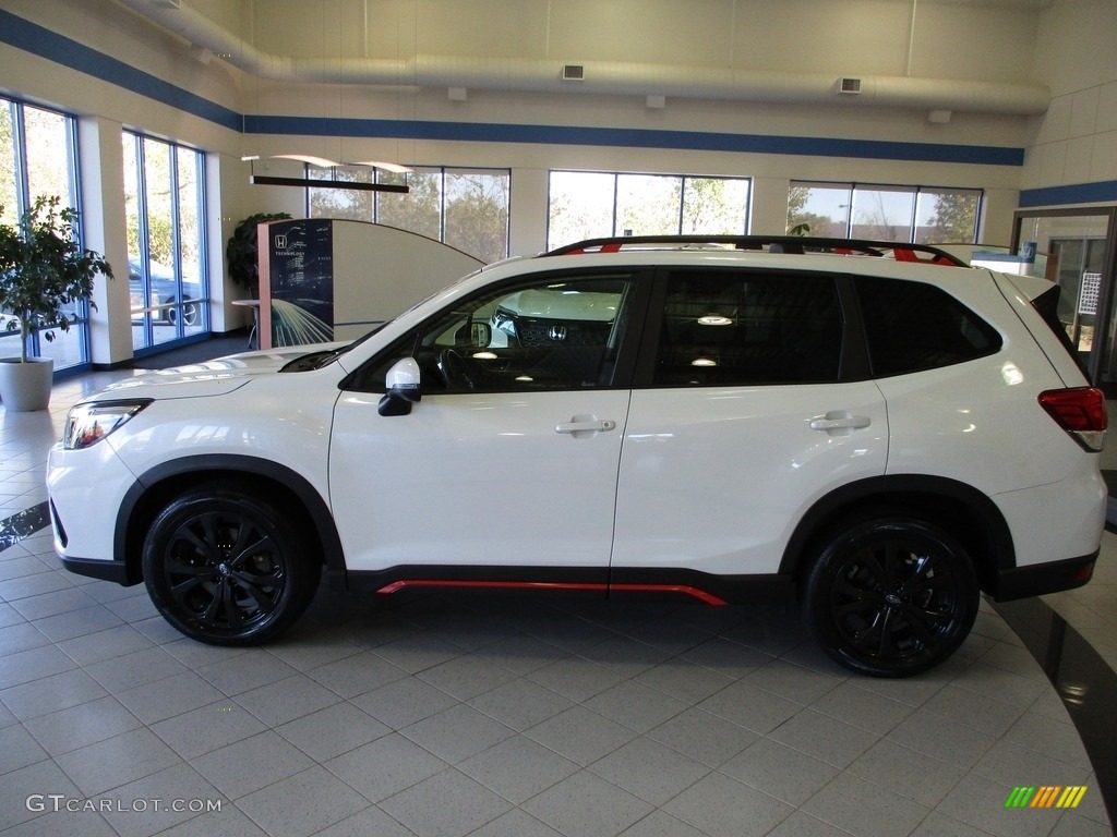 2020 Forester 2.5i Sport - Crystal White Pearl / Gray photo #11