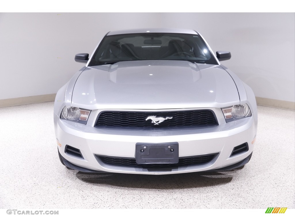 2010 Mustang V6 Premium Coupe - Brilliant Silver Metallic / Charcoal Black photo #2