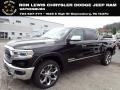 2022 Diamond Black Crystal Pearl Ram 1500 Limited Crew Cab 4x4  photo #1