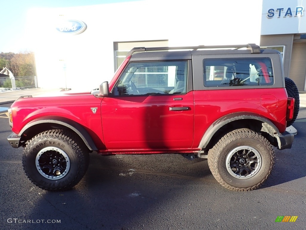 Rapid Red Metallic 2021 Ford Bronco Base 4x4 2-Door Exterior Photo #143096953