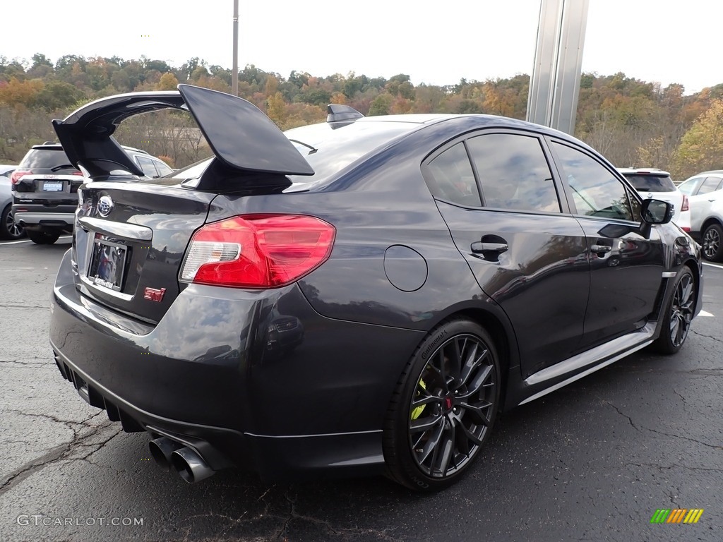2018 WRX STI - Dark Gray Metallic / Carbon Black photo #8