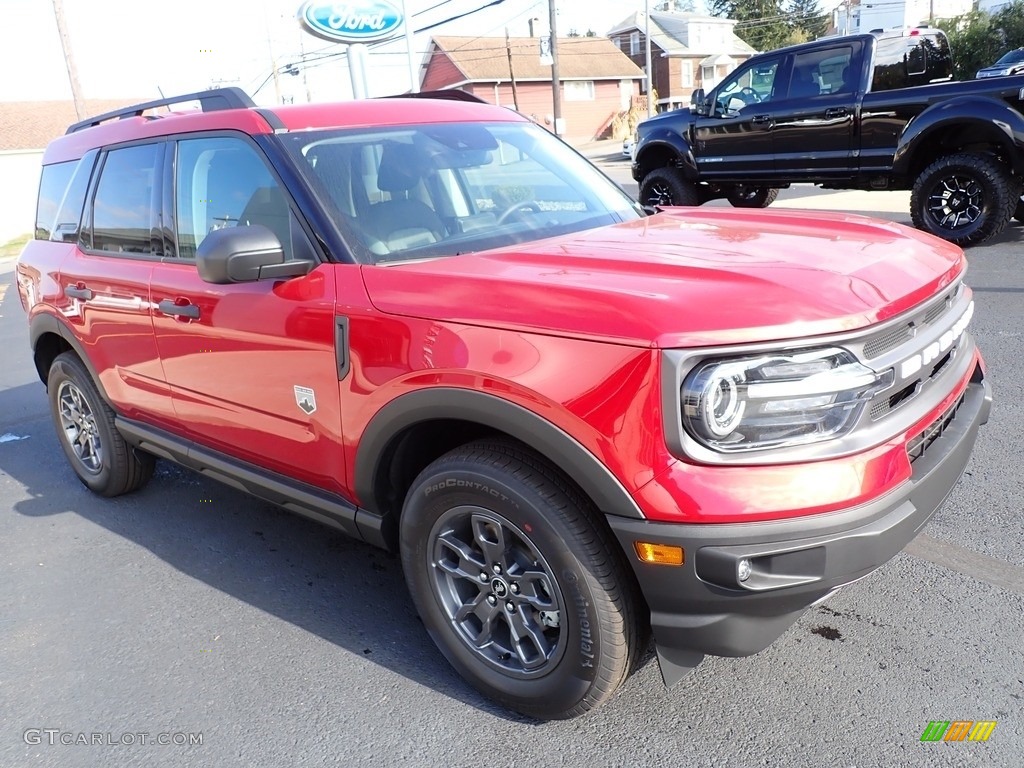Rapid Red Metallic 2021 Ford Bronco Sport Big Bend 4x4 Exterior Photo #143097598