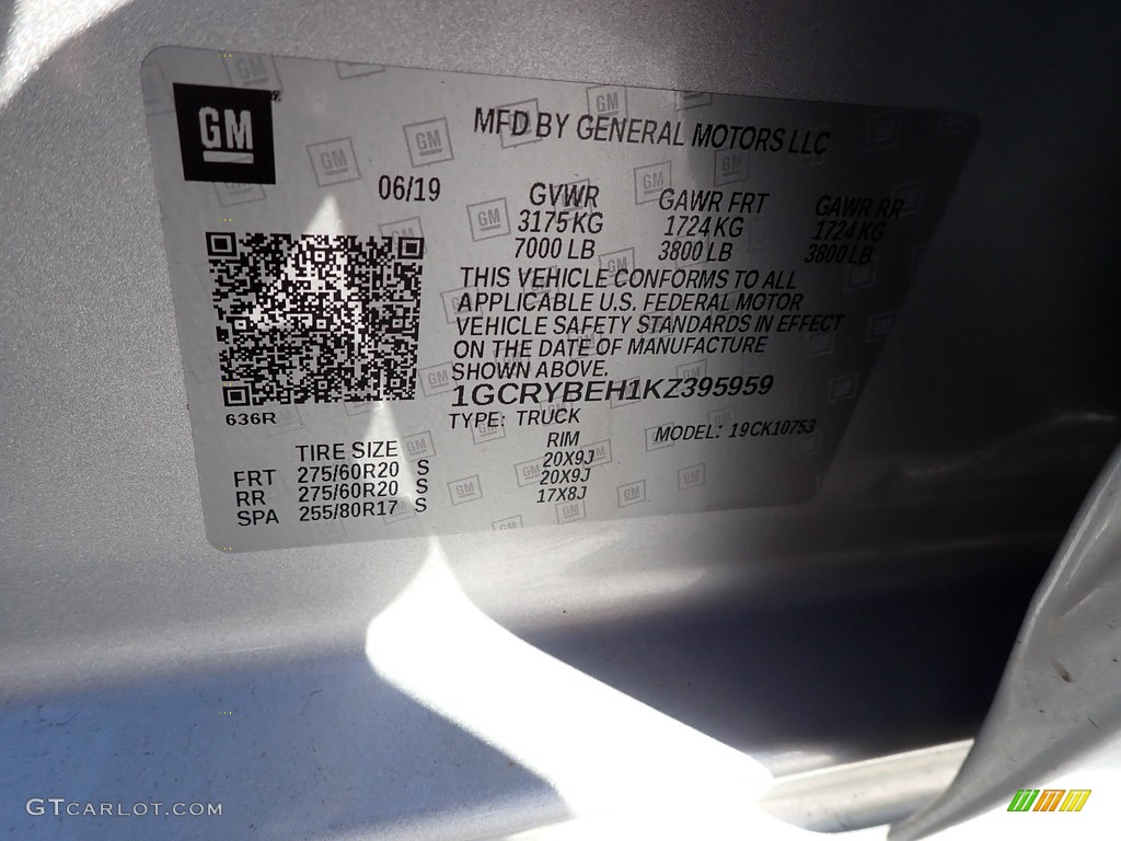 2019 Silverado 1500 Custom Double Cab 4WD - Silver Ice Metallic / Jet Black photo #19