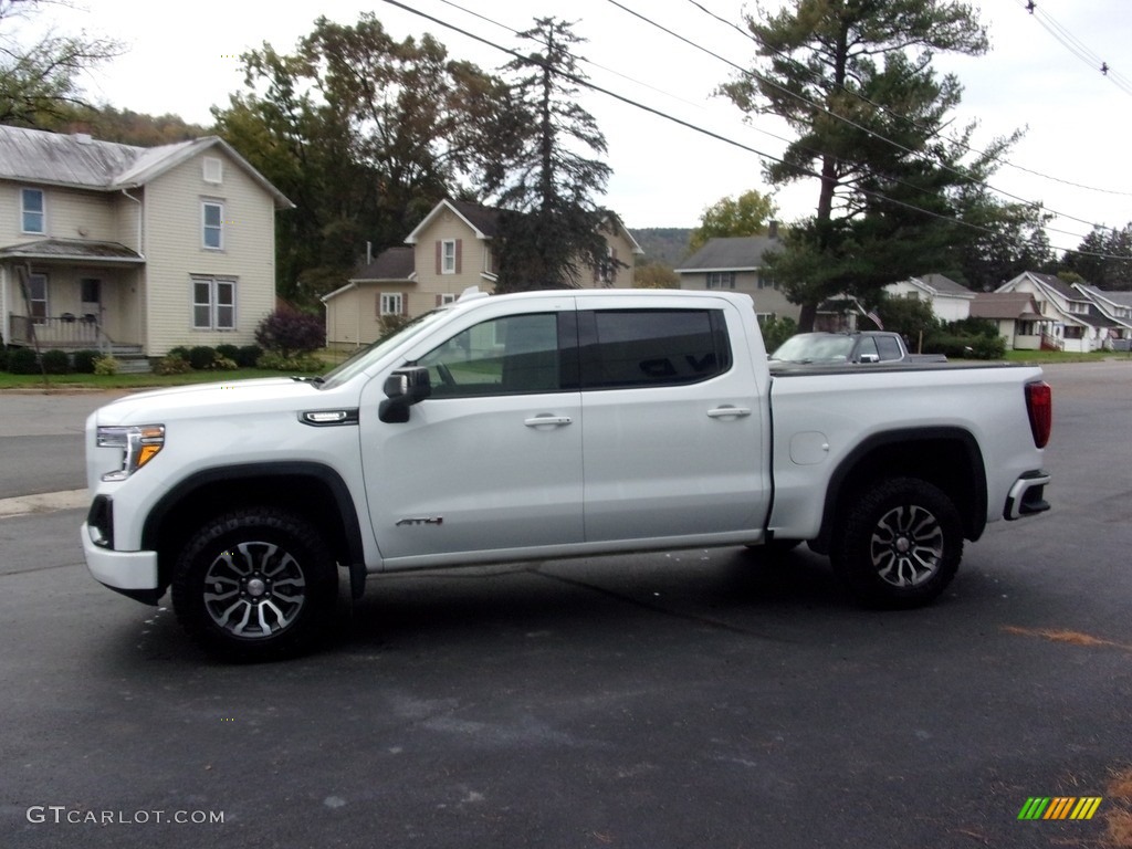 Summit White 2021 GMC Sierra 1500 AT4 Crew Cab 4WD Exterior Photo #143098822