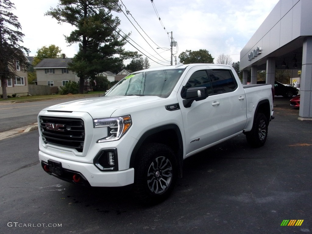 Summit White 2021 GMC Sierra 1500 AT4 Crew Cab 4WD Exterior Photo #143098837