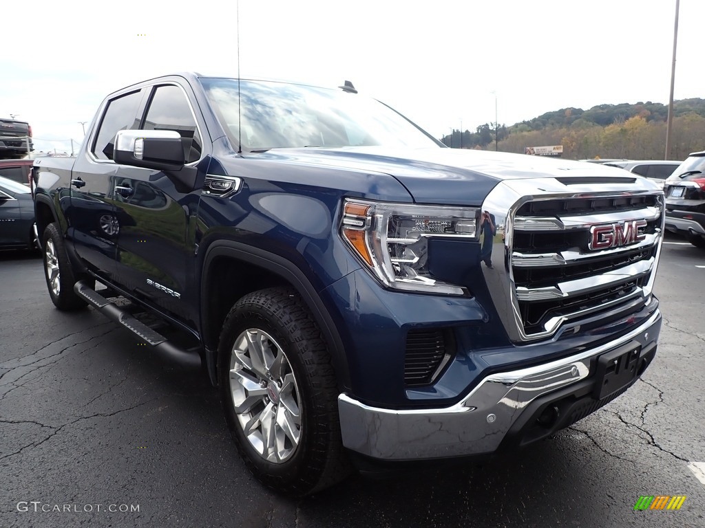 2019 Sierra 1500 SLE Crew Cab 4WD - Pacific Blue Metallic / Jet Black photo #4
