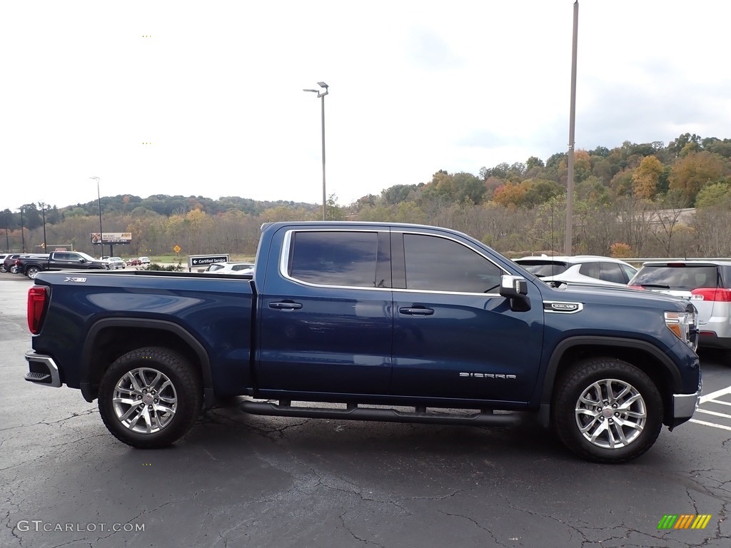 2019 Sierra 1500 SLE Crew Cab 4WD - Pacific Blue Metallic / Jet Black photo #5