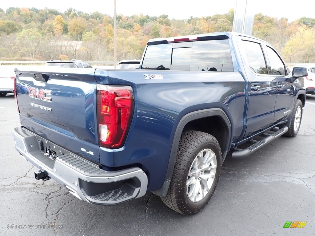 2019 Sierra 1500 SLE Crew Cab 4WD - Pacific Blue Metallic / Jet Black photo #9