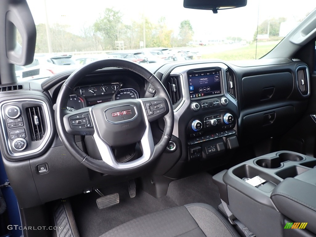 2019 Sierra 1500 SLE Crew Cab 4WD - Pacific Blue Metallic / Jet Black photo #18