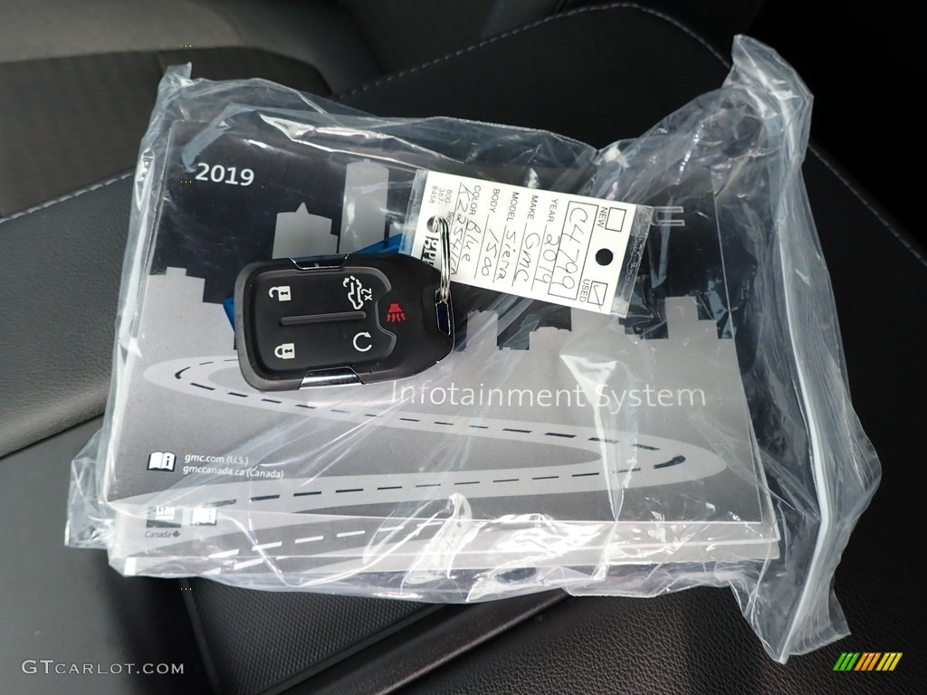 2019 Sierra 1500 SLE Crew Cab 4WD - Pacific Blue Metallic / Jet Black photo #29