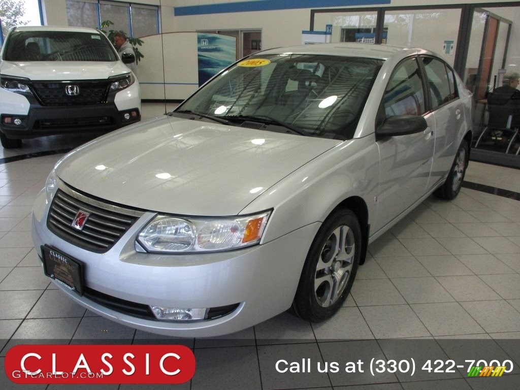 2005 ION 3 Sedan - Silver Nickel / Gray photo #1