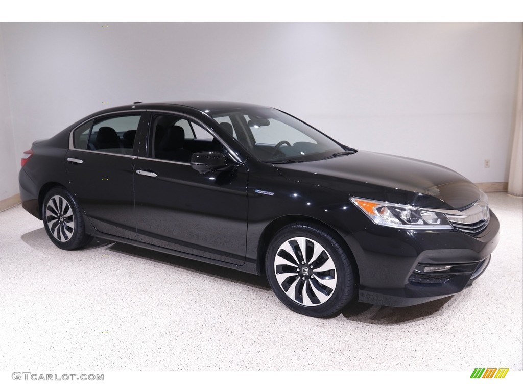 2017 Accord Hybrid Sedan - Crystal Black Pearl / Black photo #1