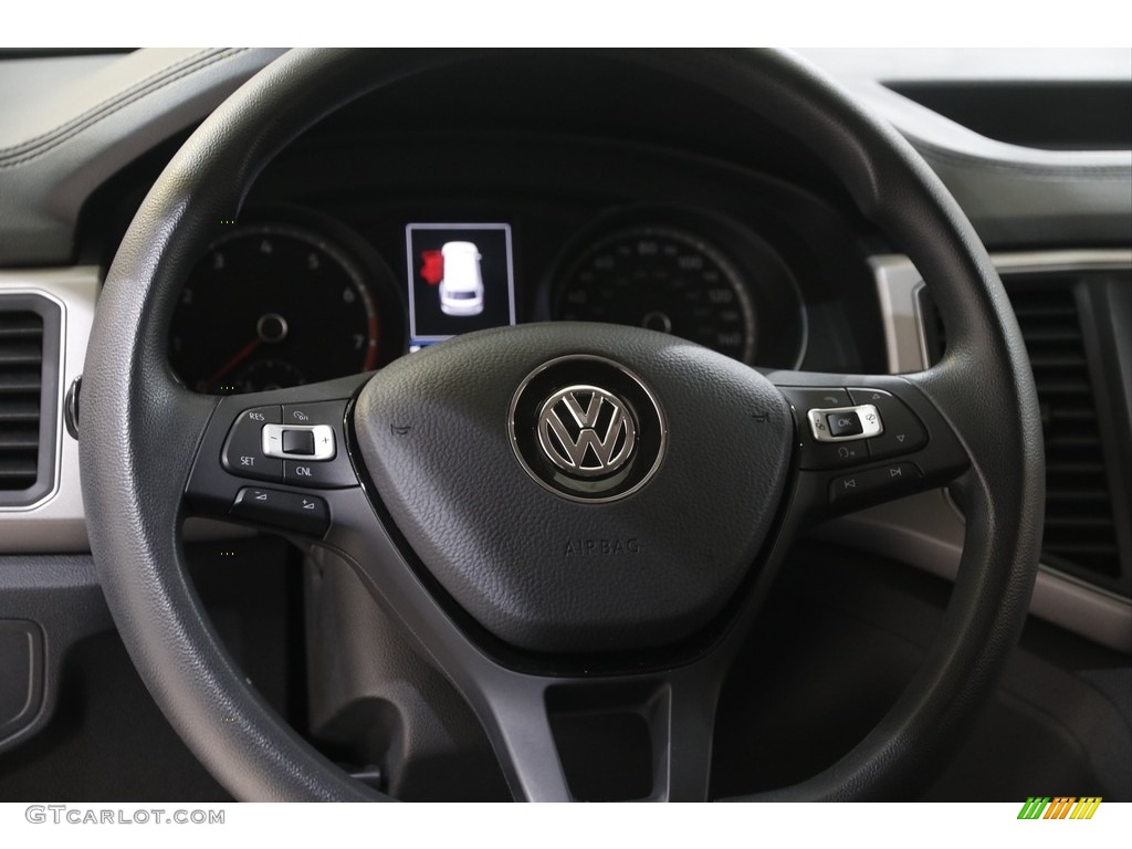2018 Volkswagen Atlas S 4Motion Titan Black Steering Wheel Photo #143102372