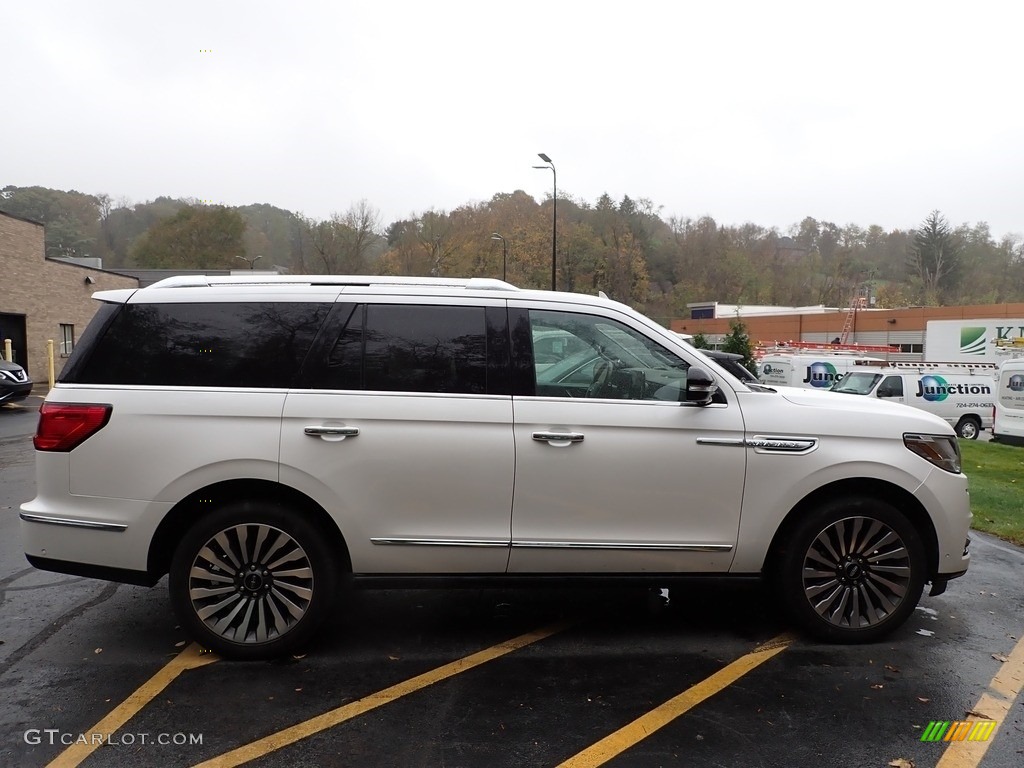 2019 Navigator Reserve 4x4 - White Platinum Metallic Tri-Coat / Medium Slate photo #2