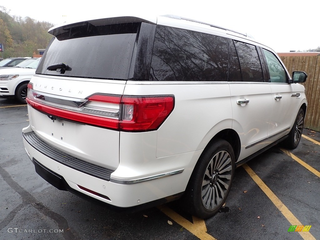 2019 Navigator Reserve 4x4 - White Platinum Metallic Tri-Coat / Medium Slate photo #3