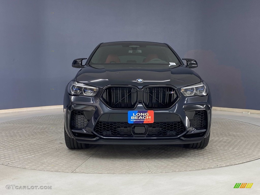 2022 X6 M Competition - Carbon Black Metallic / Sakhir Orange/Black photo #2