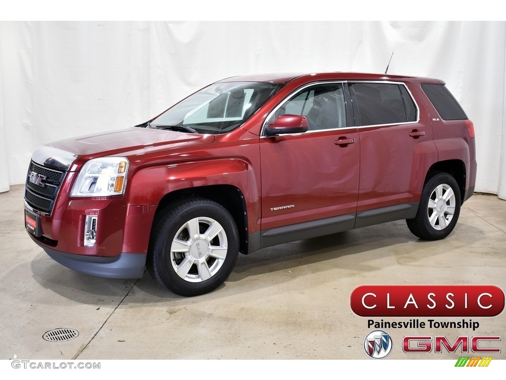 2010 Terrain SLE AWD - Merlot Jewel Metallic / Jet Black photo #1