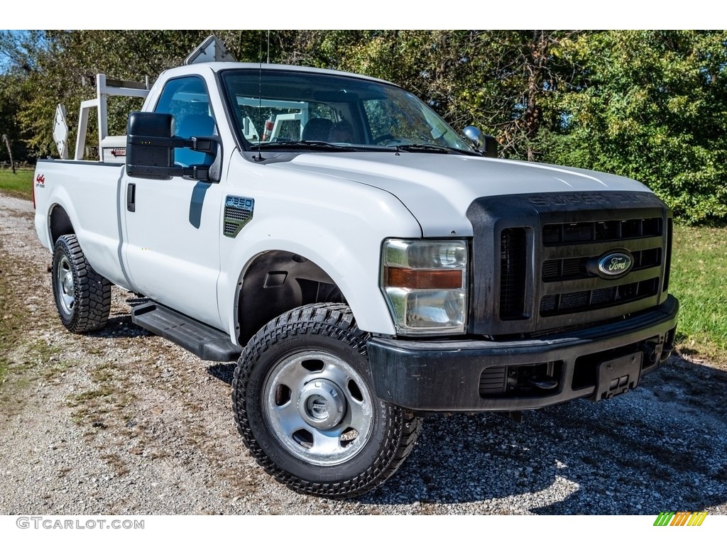 Oxford White 2009 Ford F350 Super Duty XLT Regular Cab 4x4 Exterior Photo #143106013