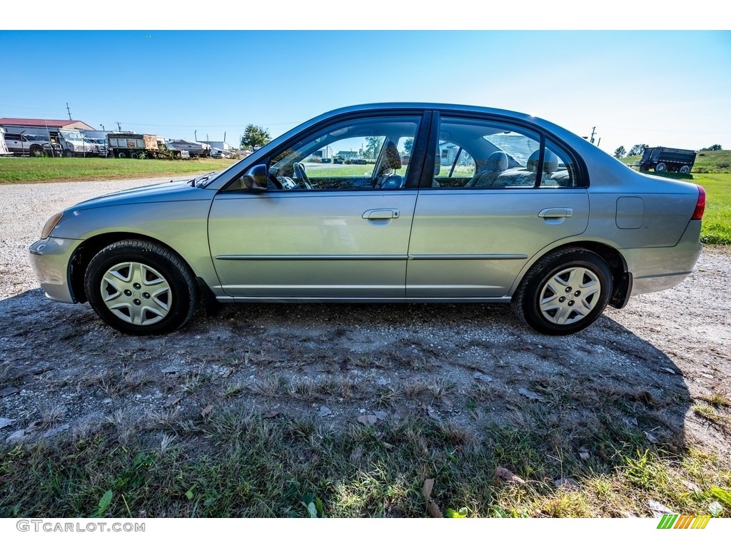 2003 Civic LX Sedan - Satin Silver Metallic / Gray photo #7