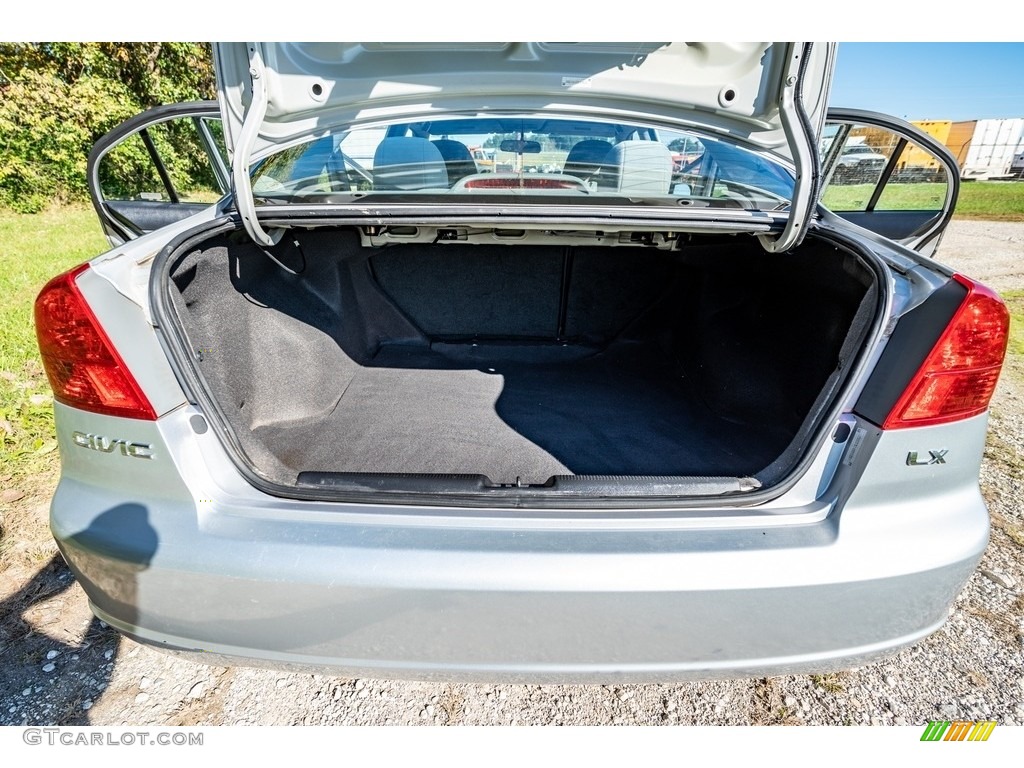2003 Civic LX Sedan - Satin Silver Metallic / Gray photo #23