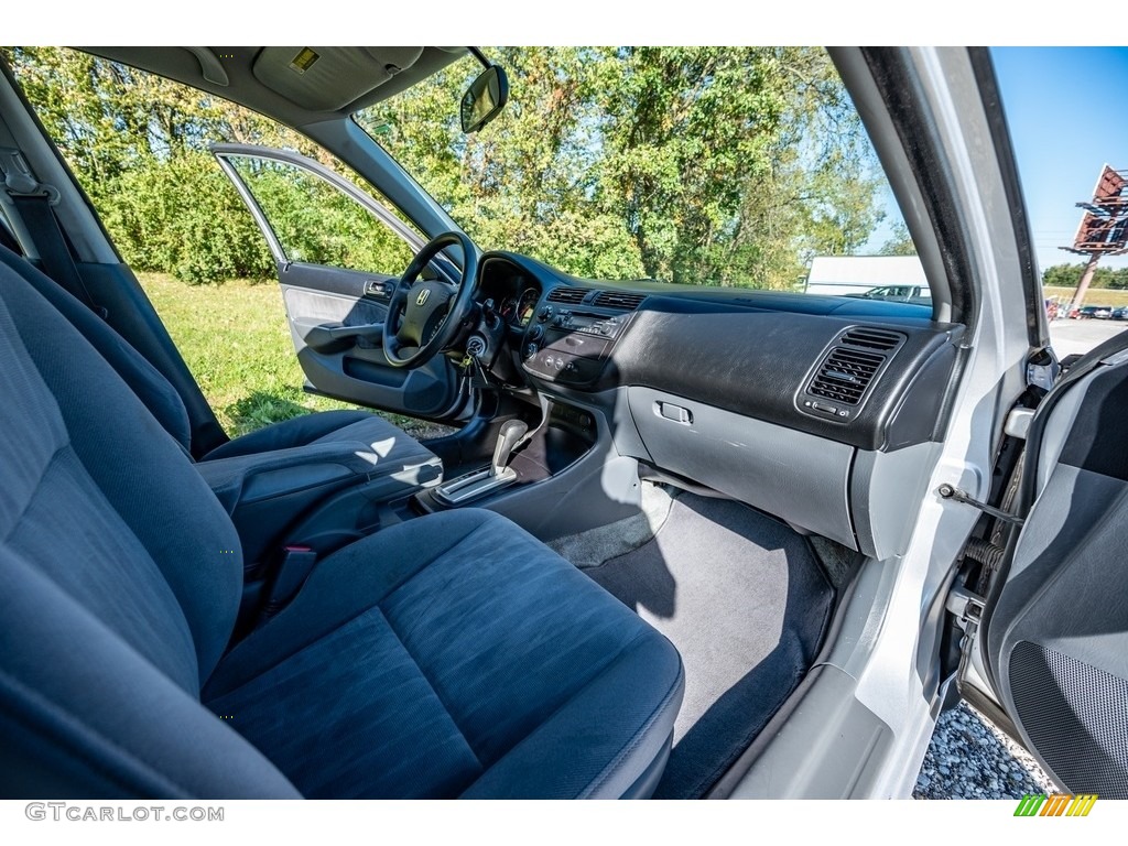 2003 Civic LX Sedan - Satin Silver Metallic / Gray photo #27