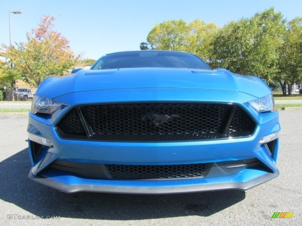 2019 Mustang GT Premium Fastback - Velocity Blue / Ebony photo #4